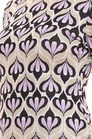 Confezione da 2 abiti midi da donna Aniston CASUAL con stampa all-over, abito a maniche lunghe con spacco sulla schiena 86478136 Verde/Viola