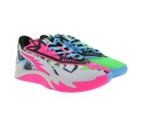 Dynamische PUMA Scoot Zero II NBA 2K Herren Basketball-Schuhe mit NITRO FOAM und PWRTAPE Hallen-Schuhe 311349 01 Blau/Grün/Pink/Bunt