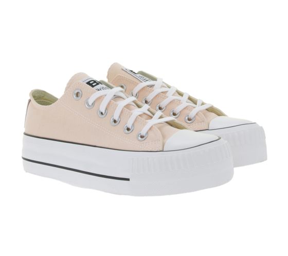 BRITISH KNIGHTS Kaya Low, Sneakers basse da donna in tela con punta rinforzata e lacci, B49-3705-03, Rosa