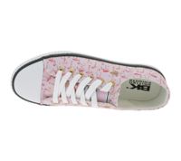 BRITISH KNIGHTS Master Lo Damen Low-Top Sneaker mit Flamingo-Print Schnür-Schuhe aus Canvas B49-3721-02 Rosa
