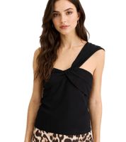3-Pack Women's Summer Top, Asymmetrical Wrap Style, 906010 Black