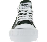 BRITISH KNIGHTS Kaya Low Damen Low-Top Canvas-Sneaker mit verstärktem Zehenbereich Schnür-Schuhe B49-3705-02 Schwarz