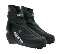 ALPINA T40 Herren & Damen Ski-Langlauf-Schuhe mit Thinsulate-Isolierung Winter-Schuhe Wintersport 53541K Schwarz