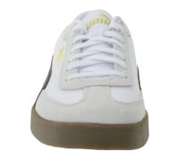 PUMA Club II Era Herren Echtleder-Schuhe Damen Sneaker im Fußball-Retro Design mit Softfoam Weiß/Schwarz oder Beige/Braun