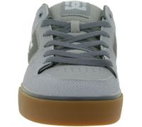 DC Pure Men's Low Top Sneakers with Mesh Lining, Genuine Leather Shoes 300660 Gray