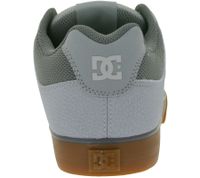 DC Pure Men's Low Top Sneakers with Mesh Lining, Genuine Leather Shoes 300660 Gray
