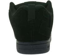 Baskets basses DC Court Graffik pour homme, style skate, en cuir véritable noir avec perforations d'aération (réf. 300529)