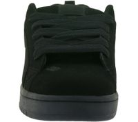 Baskets basses DC Court Graffik pour homme, style skate, en cuir véritable noir avec perforations d'aération (réf. 300529)