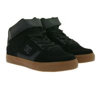 DC Pure High-Top EV Kids' Mid-Top Sneakers Skate Shoes with Ventilation Holes Genuine Leather Shoes ADBS300324 Black