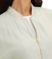 Giacca da donna lucida, bomber in raso, oversize, 913821, menta/oro