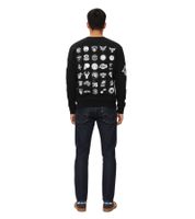 Hollister X NBA Herren Sweatshirt mit NBA-Team-Logos Baumwoll-Sweater Langarm-Shirt 322-221-1592-908 Schwarz