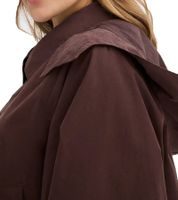 Fashionable Women's 3-in-1 Maternity Cape with Baby Carrier Insert, Cotton Pregnancy Jacket 931239 Brown
