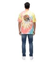 RE:COVERED X NFL San Francisco 49érs Herren T-Shirt mit Print Baumwoll-Shirt Rundhals-Shirt RCNFL13 Bunt Batik oder Grau