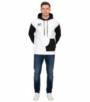 Hollister X Social Tourist Herren Hoodie mit Social Tourist-Print Baumwoll-Pullover 365-352-0016-119 Weiß/Schwarz