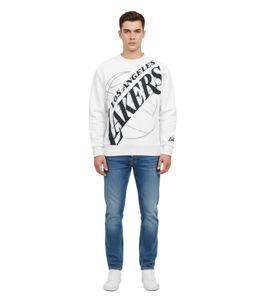 Hollister X NBA Los Angeles Lakers Herren Sweatshirt Baumwoll-Sweater Langarm-Shirt 322-224-0042-120 Grau