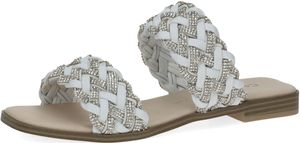 Mules CAPRICE tendance, chaussures à enfiler pour femmes 9-9-27103-20 167 Blanc