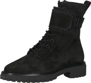 Komfortable paul green Stiefelette Schnürschuhe für Damen 9080-012 Schwarz