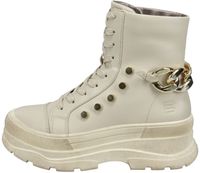 Elegant Bagatt ankle boots, lace-up shoes for women D31-ABN50-5000-5200 Beige