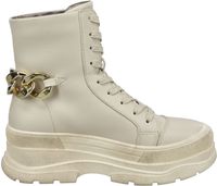 Elegant Bagatt ankle boots, lace-up shoes for women D31-ABN50-5000-5200 Beige