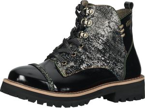 Trendige Laura Vita Stiefelette Schnürschuhe für Damen IACNISO 04 Noir Schwarz