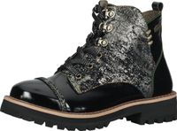 Trendige Laura Vita Stiefelette Schnürschuhe für Damen IACNISO 04 Noir Schwarz