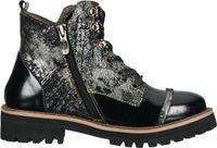 Trendige Laura Vita Stiefelette Schnürschuhe für Damen IACNISO 04 Noir Schwarz