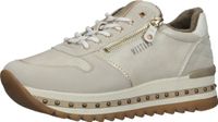 Elegant MUSTANG women's sneakers, lace-up shoes 1347-308-243, beige