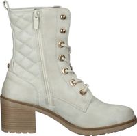 Fashionable MUSTANG ankle boots, lace-up shoes for women 1441-502-203 White