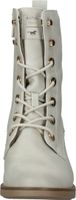 Fashionable MUSTANG ankle boots, lace-up shoes for women 1441-502-203 White
