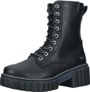 Comodi stivaletti MUSTANG, scarpe con lacci da donna, 1447-506-9, neri
