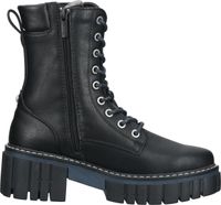 Comodi stivaletti MUSTANG, scarpe con lacci da donna, 1447-506-9, neri
