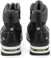 Eleganti stivaletti MUSTANG, scarpe stringate da donna 1364-505-9 Nero