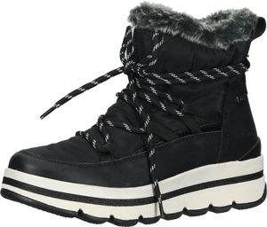 Bottines confortables Tom Tailor à lacets pour femme, 4290401 00001, noires