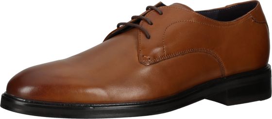 Sporty BALDESSARINI business shoes, lace-up shoes for men, SAMUEL 625016 COGNAC Brown