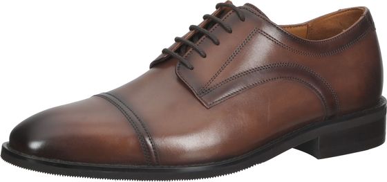 Sporty GORDON & BROS business shoes, lace-up shoes for men, 624696 Brown