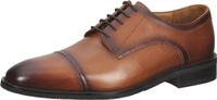Zapatos de negocios GORDON & BROS cómodos, zapatos con cordones para hombre, 624696 TAN Rojo