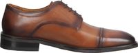 Zapatos de negocios GORDON & BROS cómodos, zapatos con cordones para hombre, 624696 TAN Rojo