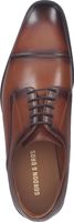 Zapatos de negocios GORDON & BROS cómodos, zapatos con cordones para hombre, 624696 TAN Rojo
