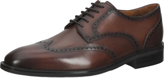 Zapatos de negocios GORDON & BROS de alta calidad, zapatos con cordones para hombre, 624697 Marrón