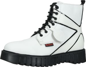 Vielseitige Kickers Stiefelette Schnürschuhe für Damen 910621-50 3 Weiß