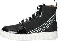 Modische Melvin & Hamilton Sneaker Schnürschuhe für Damen Nuri 14 119587 Baby Soft Patent Schwarz