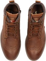 Bottines Pantofola d'Oro polyvalentes, chaussures à lacets pour hommes 10233052.JCU Marron
