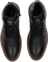 Bottines Pantofola d'Oro Sporty, chaussures à lacets pour homme 10233056.25Y Noir