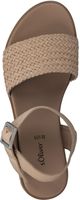 Comfortable s.Oliver sandals for women 5-5-28121-20 490 Beige