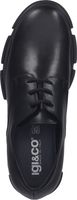 Versatile igi&co women's lace-up shoes 26849 00 Black