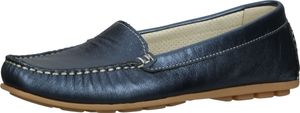 Comfortable IMAC moccasin slip-on shoes for women 355010 1260-009 Blue