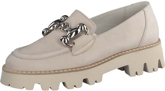 Trendy Paul Green women's slip-on shoes 2987-083 Beige