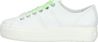 Elegant Paul Green women's sneakers, lace-up shoes 5247-023, white