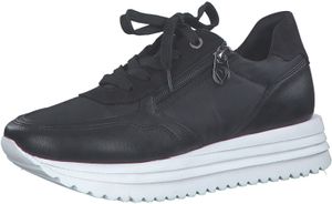 Versatile MARCO TOZZI women's lace-up sneakers 2-2-23747-20 098 Black