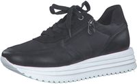 Versatile MARCO TOZZI women's lace-up sneakers 2-2-23747-20 098 Black